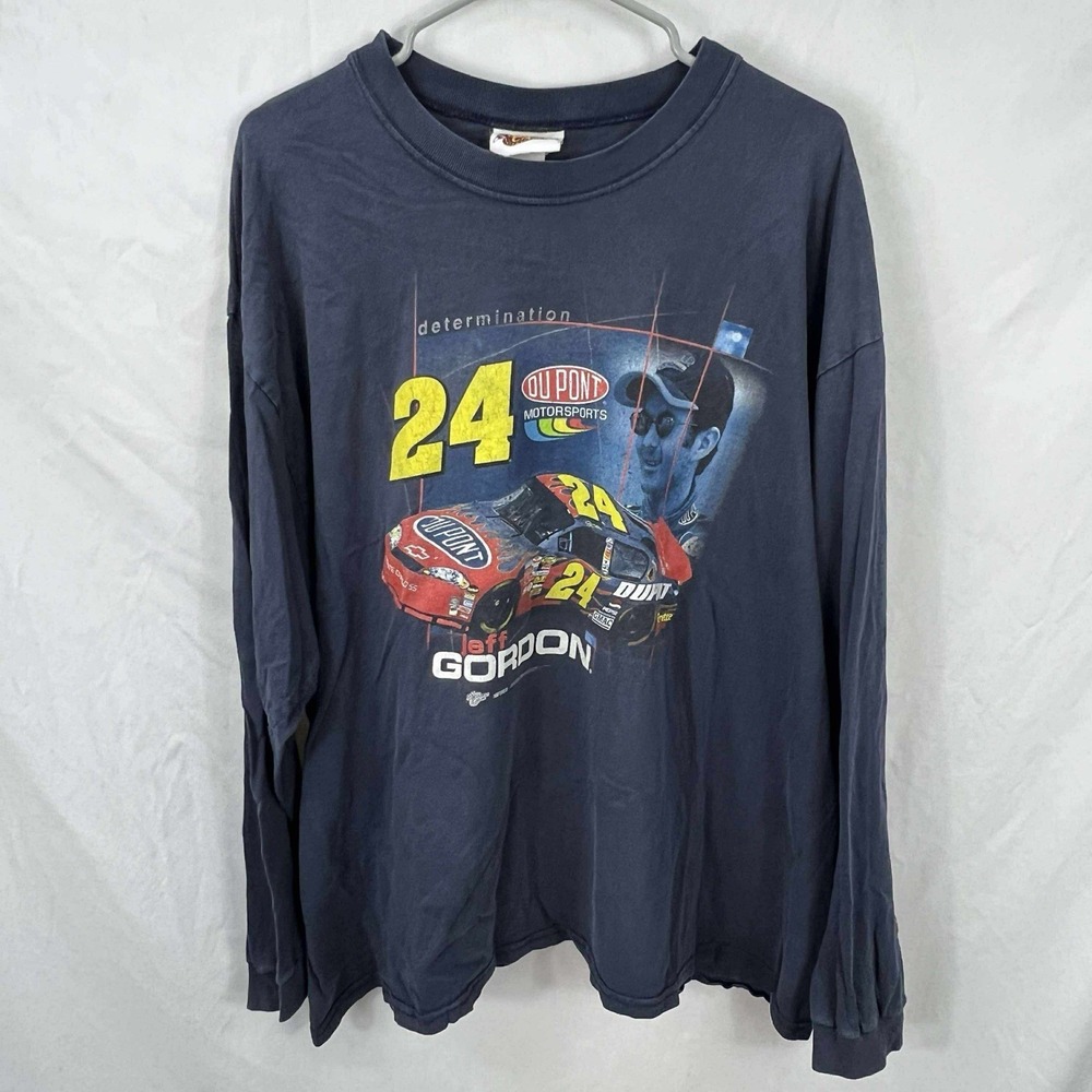 2000s Y2K Winner's Circle Jeff Gordon Nascar Racing long sleeve‎ shirt XXXL 3XL
